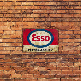 Tablica Ozdobna Blacha ESSO Petrol Agency Retro Vintage