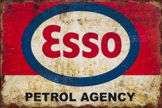 Tablica Ozdobna Blacha ESSO Petrol Agency Retro Vintage