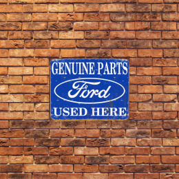 Tablica Ozdobna Blacha Genuine Parts Ford Retro Vintage