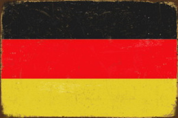 Tablica Ozdobna Blacha German Flag Niemcy Retro Vintage