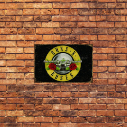 Tablica Ozdobna Blacha Guns N' Roses Band Retro Vintage