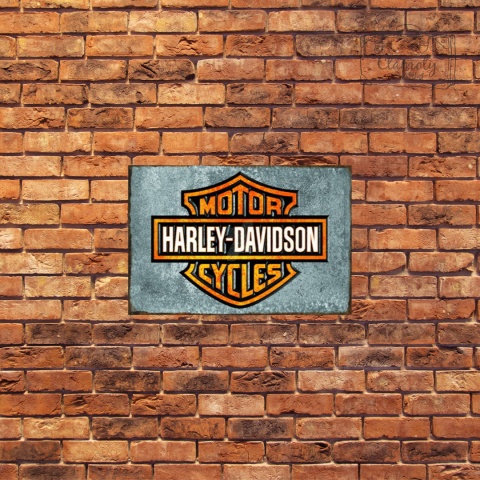 Tablica Ozdobna Blacha Harley Davidson USA Motor Retro Vintage