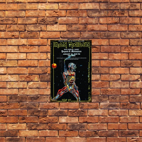 Tablica Ozdobna Blacha Iron Maiden Band Live Koncert Retro Vintage