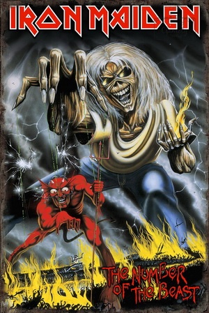 Tablica Ozdobna Blacha Iron Maiden Heavy Metal Band Retro Vintage
