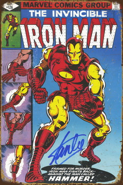 Tablica Ozdobna Blacha Iron Man Comics Marvel Retro Vintage