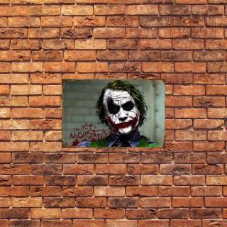 Tablica Ozdobna Blacha Joker Heath Ledger Batman Retro Vintage