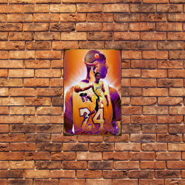 Tablica Ozdobna Blacha Kobe Bryant Lakers Retro Vintage