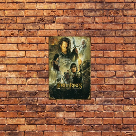 Tablica Ozdobna Blacha Lord Of The Rings Film Retro Vintage