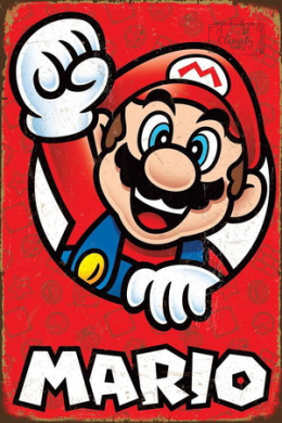 Tablica Ozdobna Blacha Mario Bros Nitendo Game Retro Vintage