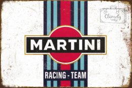 Tablica Ozdobna Blacha Martini Racing Team 2 Retro Vintage