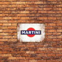 Tablica Ozdobna Blacha Martini Wermut Logo Retro Vintage