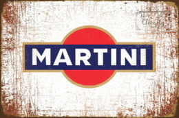 Tablica Ozdobna Blacha Martini Wermut Logo Retro Vintage