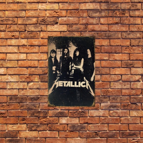 Tablica Ozdobna Blacha Metalica Heavy Metalowy Retro Vintage
