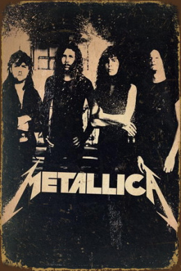 Tablica Ozdobna Blacha Metalica Heavy Metalowy Retro Vintage