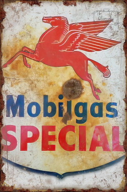 Tablica Ozdobna Blacha Mobilgas Special Retro Vintage