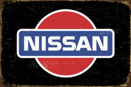 Tablica Ozdobna Blacha Nissan Japan Auto Retro Vintage