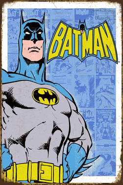Tablica Ozdobna Blacha Old Batman Comics DC Retro Vintage