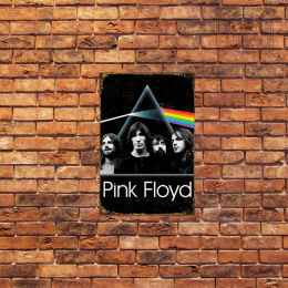 Tablica Ozdobna Blacha Pink Floyd Dark Side American Rock Band Retro Vintage