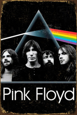 Tablica Ozdobna Blacha Pink Floyd Dark Side American Rock Band Retro Vintage