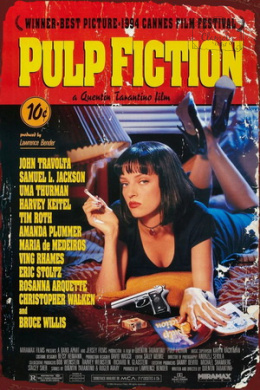 Tablica Ozdobna Blacha Pulp Fiction Film Plakat Retro Vintage