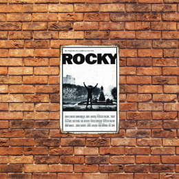 Tablica Ozdobna Blacha Rocky Film Boxer Retro Vintage