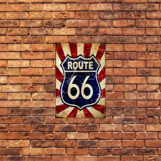 Tablica Ozdobna Blacha Route 66 Logo Route Retro Vintage