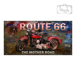 Tablica Ozdobna Blacha Route 66 The Mother Abbey Road Retro Vintage