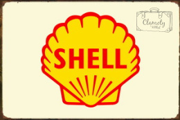 Tablica Ozdobna Blacha Shell Gas Station Retro Vintage