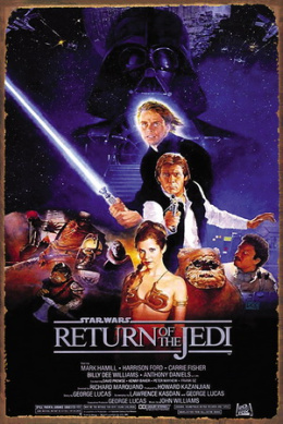 Tablica Ozdobna Blacha Star Wars Return Of The Jedi Retro Vintage