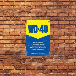 Tablica Ozdobna Blacha WD 40 Spray Retro Vintage