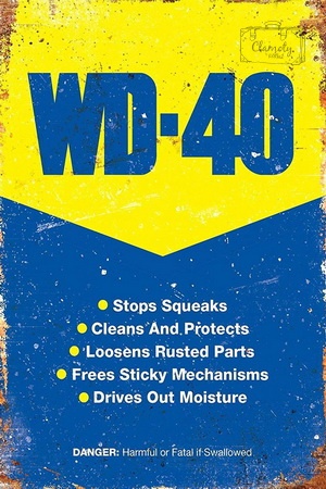 Tablica Ozdobna Blacha WD 40 Spray Retro Vintage