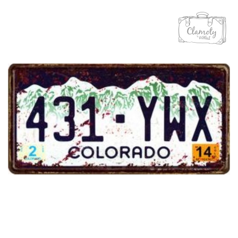 Tablica Ozdobna Blacha Colorado 431 YWX Retro Vintage