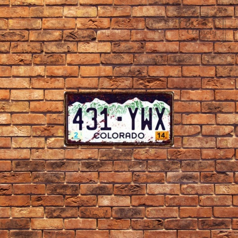 Tablica Ozdobna Blacha Colorado 431 YWX Retro Vintage