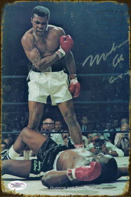 Tablica Ozdobna Blacha Muhammad Ali Boxer Retro Vintage