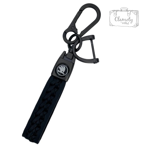 Brelok Do Kluczy Samochodowych New Skoda Metal Skóra
