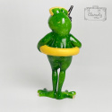 Figurka Porcelanowa Zielona Żaba Nurek Kaczuszka