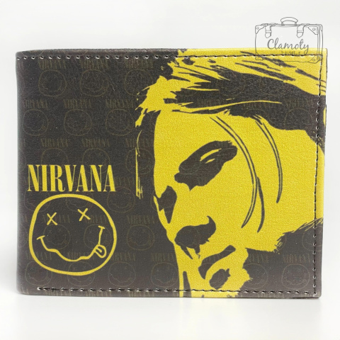 Portfel Rozkładany Nirvana Kurt Cobain Gitara Suwak