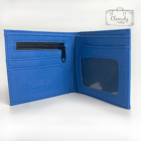 Portfel Rozkładany Niebieski Chelsea FC Suwak