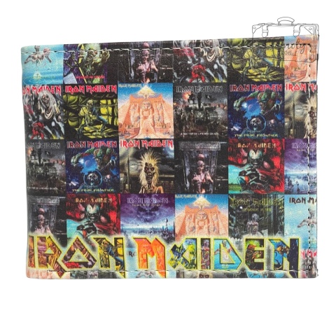 Portfel Rozkładany Iron Maiden Okładki Płyt Suwak