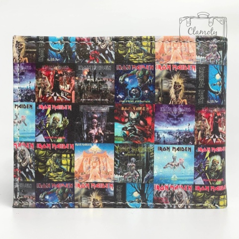 Portfel Rozkładany Iron Maiden Okładki Płyt Suwak