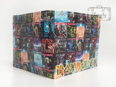 Portfel Rozkładany Iron Maiden Okładki Płyt Suwak