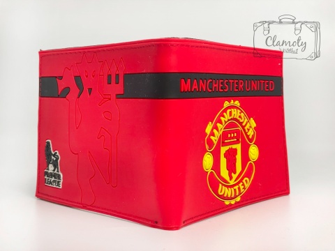 Portfel Rozkładany Czerwony Manchester United Suwak