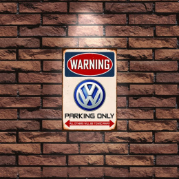 WARNING PARKING FOR TOYOTA ONLY DECORATIVE PLATE