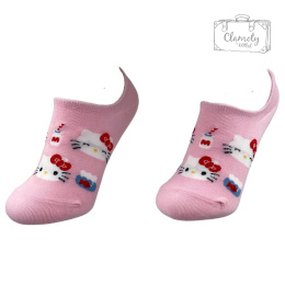 Skarpetki Bawełniane Stopki Różowe Hello Kitty Damskie 36-40
