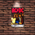 Tablica Ozdobna Blacha 20x30 cm ACDC Koncert Plakat AC DC Retro Vintage
