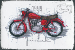 Tablica Ozdobna Blacha 20x30 cm Junak Czerwony z 1959 Retro Vintage