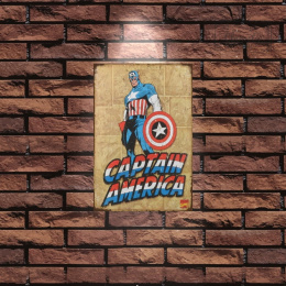 Tablica Ozdobna Blacha 20x30 cm Kapitan Ameryka, Captain America Retro Vintage