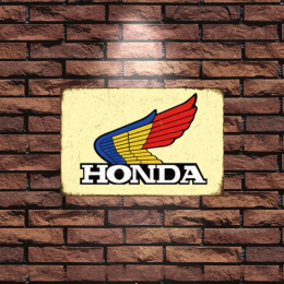 Tablica Ozdobna Blacha 20x30 cm Logo kolor Honda Motor Retro Vintage