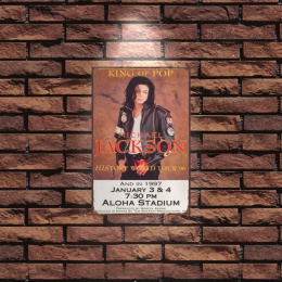 Tablica Ozdobna Blacha 20x30 cm Michael Jackson King of Pop Retro Vintage
