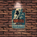 Tablica Ozdobna Blacha 20x30 cm Nirvana Poster Koncert Retro Vintage